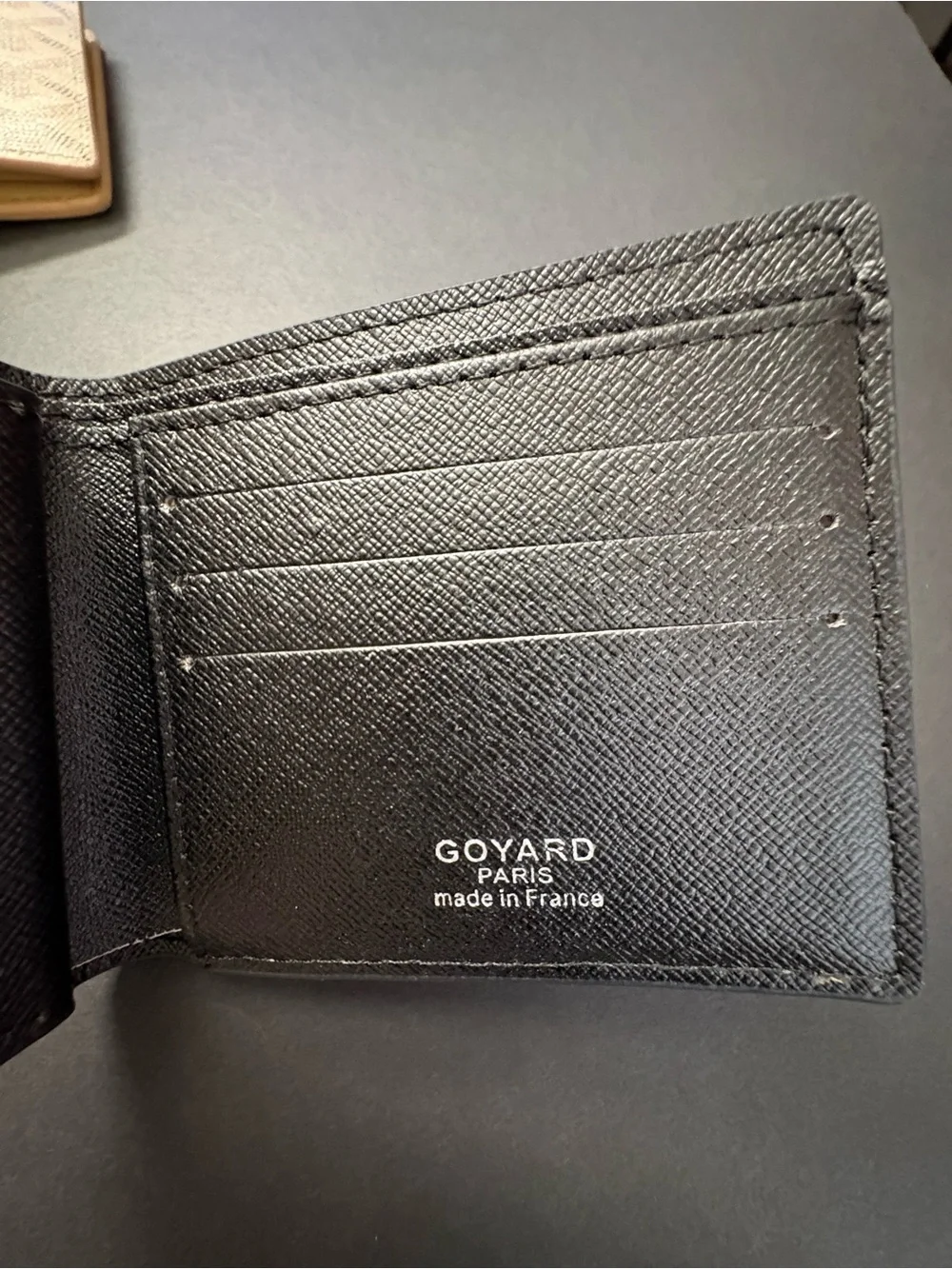 Fashion Men’s Black Bifold Wallet Multicolored Print